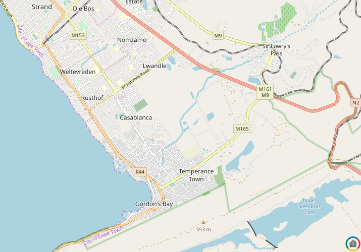 Map location of Admirals Park